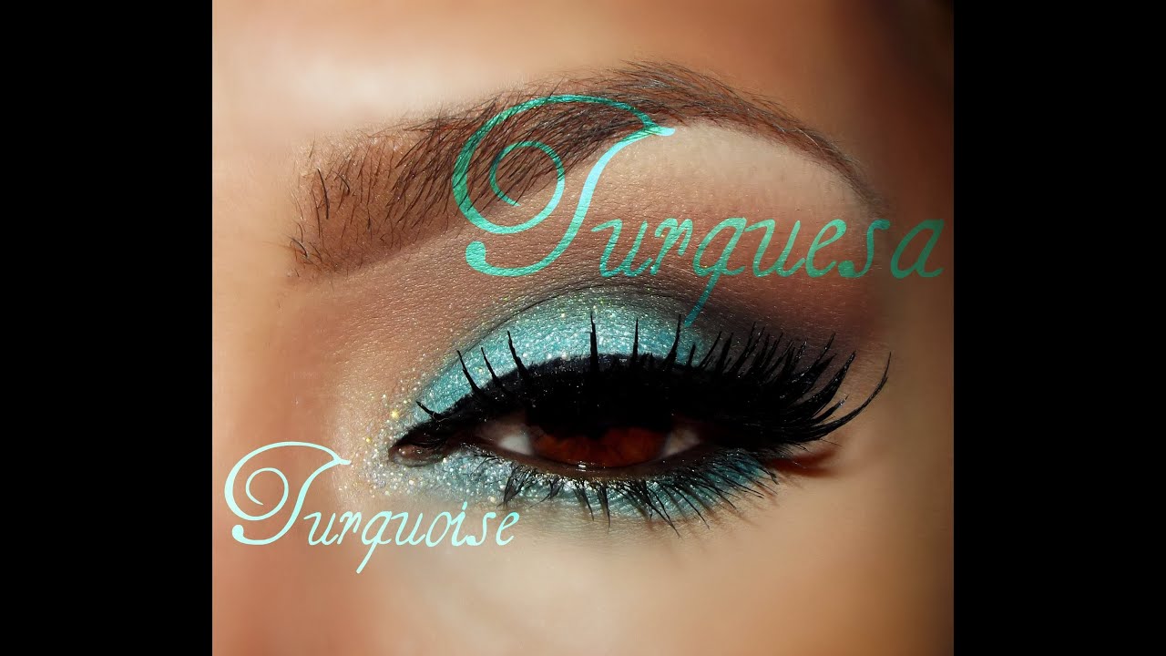 @auroramakeup -Turquesa Maquillaje Economico  / Turquoise Eye makeup tutorial