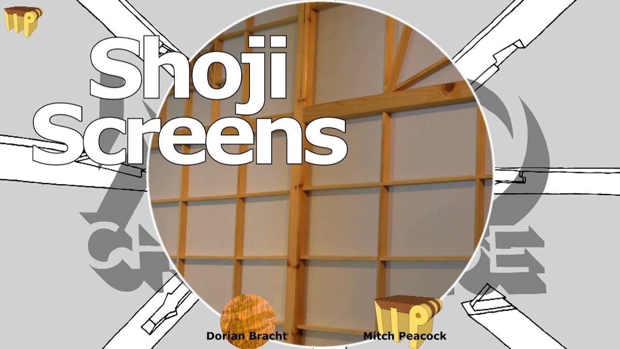 Shoji Screens for my workshop - A 100% Wood Challenge