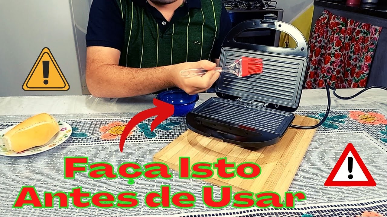 NÃO USE SUA SANDUICHEIRA SEM FAZER ESTE PROCEDIMENTO - VEJA PASSO A PASSO / Sanduicheira Cadence
