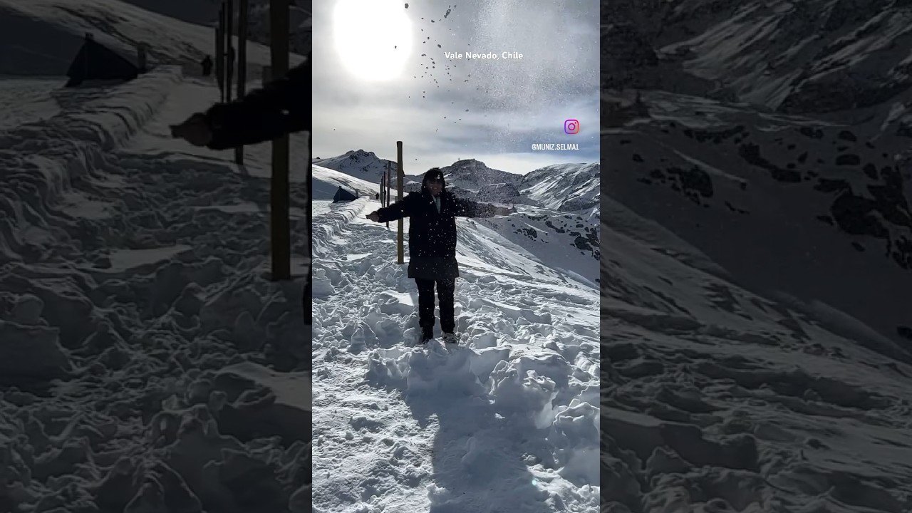 Vale Nevado no Chile! #valenevado #chile #nevando