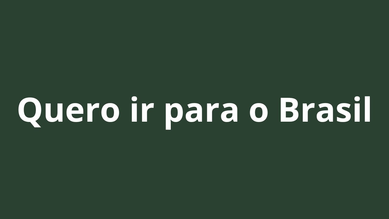 Japonês com Frases: Quero ir para o Brasil