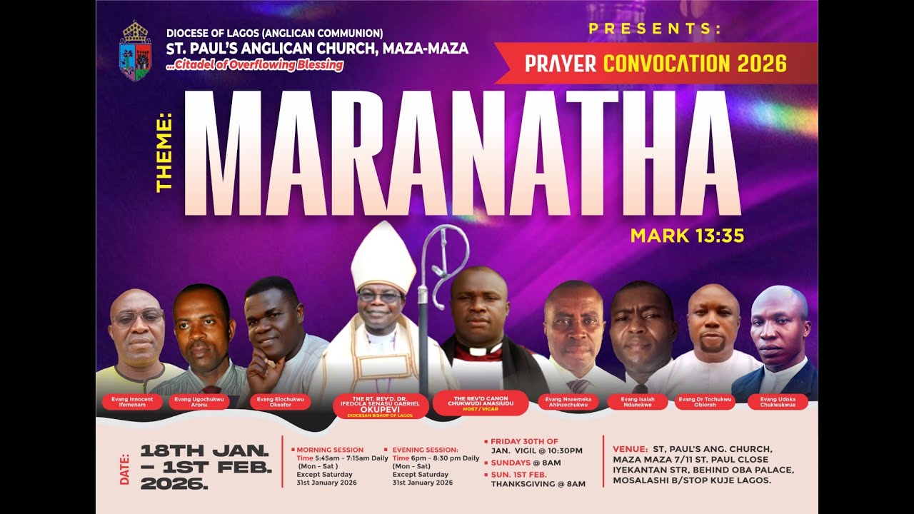DAY 6::::23/01/2026::::MORNING SESSION OF 2026 PRAYER CONVOCATION
