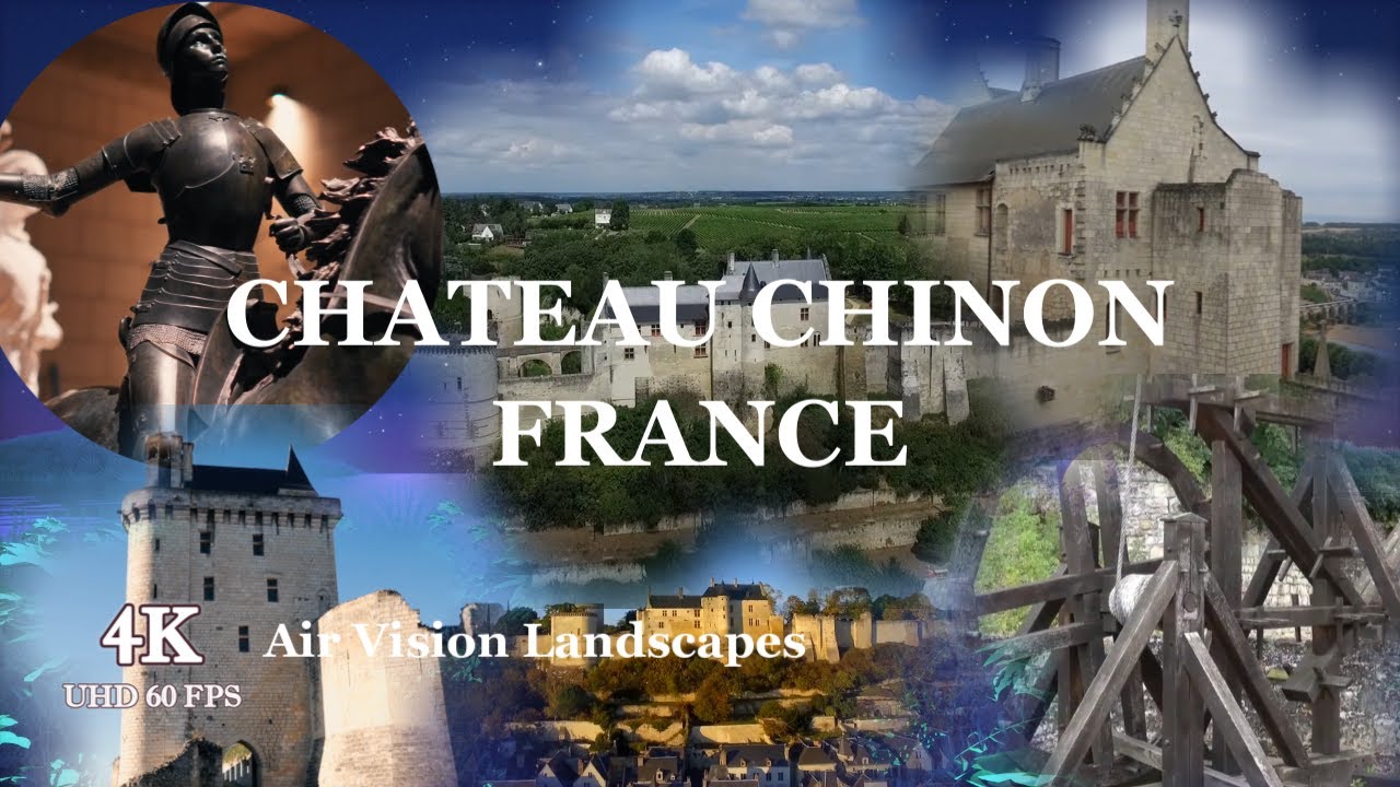 Chateau Chinon France 4k - Landscapes VIdeos With Soothing Music