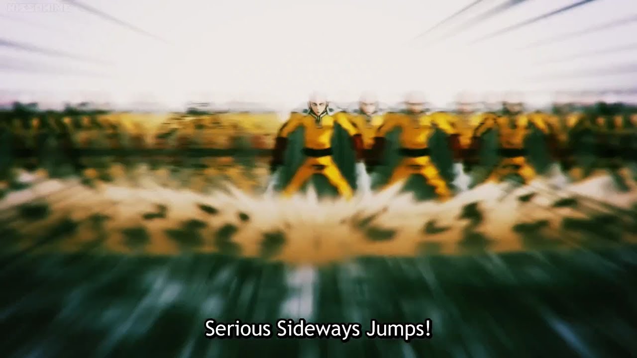Serious Sideways Jumps - One Punch Man Season 2 - Vs Speed O Sound Sonic