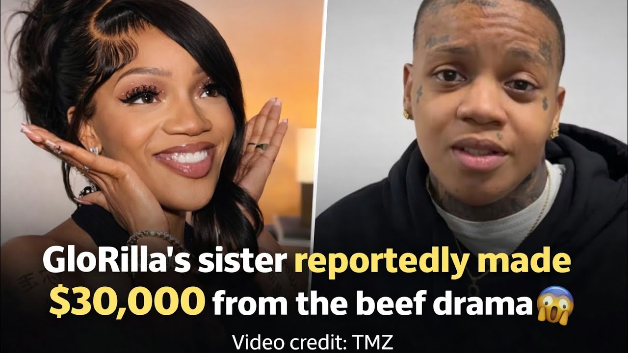 GloRilla’s sister reportedly made $30,000 from the beef drama 😳Video credit: TMZ