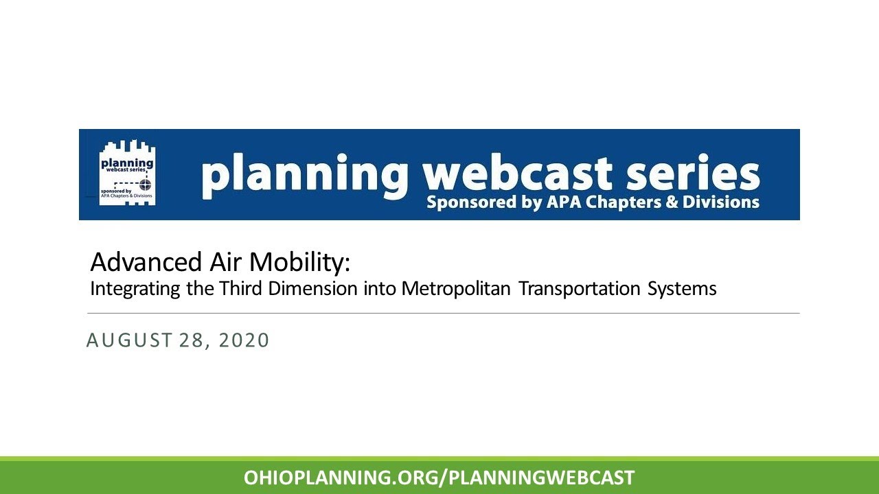 Advanced Air Mobility: Integrating the Third Dimension into Metropolitan Transportation Systems