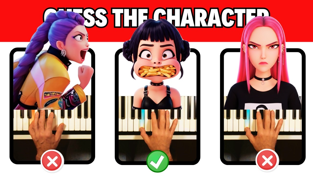 Guess Hidden IMAGE 🎹 Piano Tutorial 🔥 K-Pop Demon Hunters ONLY 1% CAN (9 Seconds)