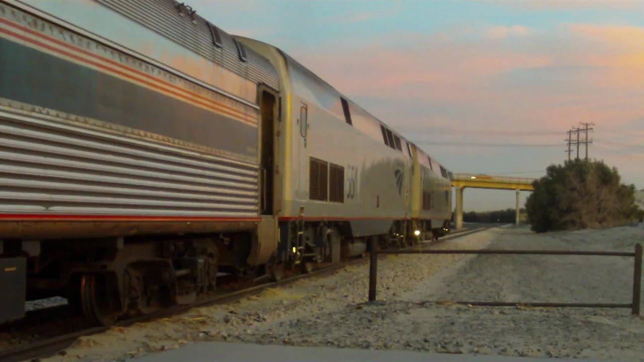 Amtrak Sunset Limited at Palm Springs - 1/16/11