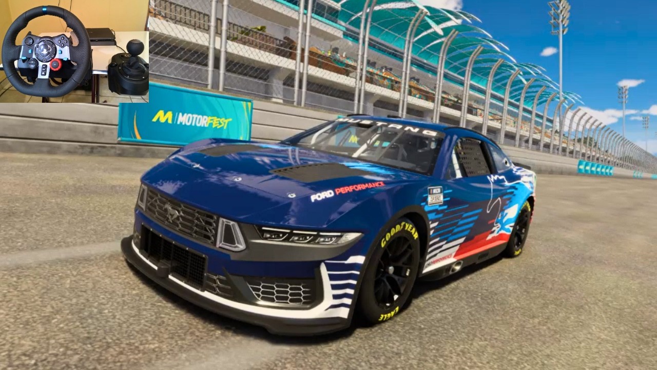 2025 NASCAR Ford Mustang Dark Horse - The Crew Motorfest | Logitech G29 Gameplay 