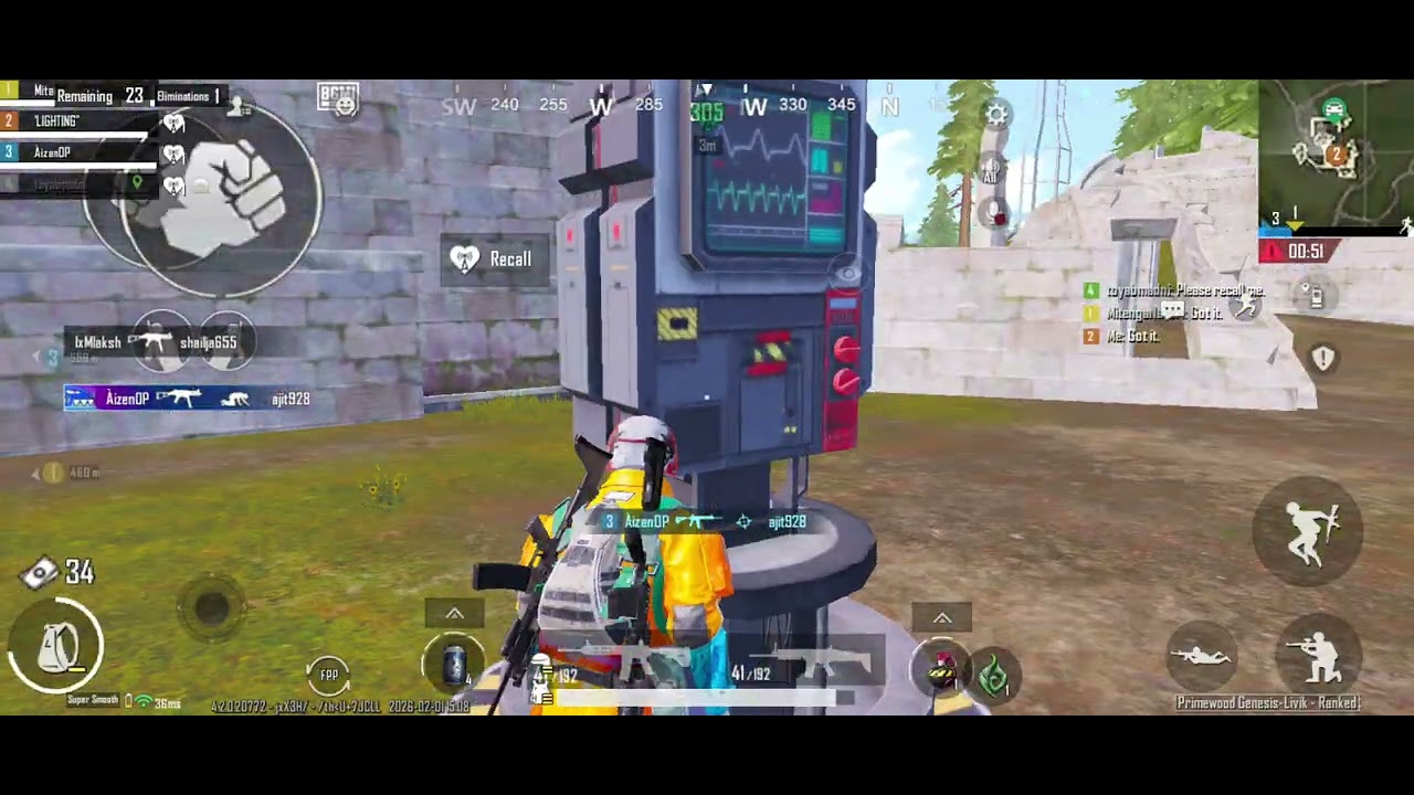 Gameplay of BGMI ,BGMI