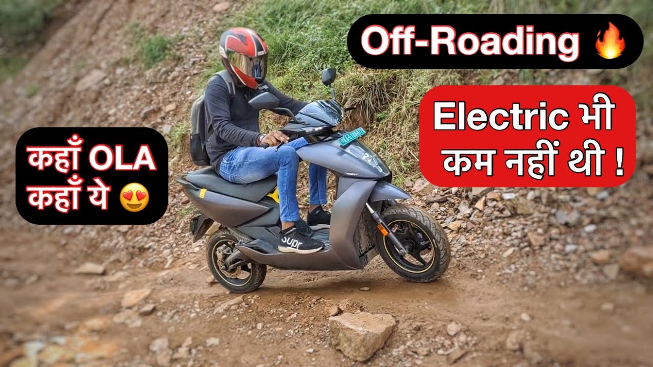Ather 450x Off Roading Test 🔥 | कच्चे पहाड़ पे चढ़ा दिया 😳 | Better Than Ola Electric Scooter ?