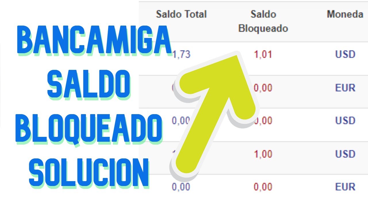 Como desbloquear SALDO BLOQUEADO de BANCAMIGA  paso a paso