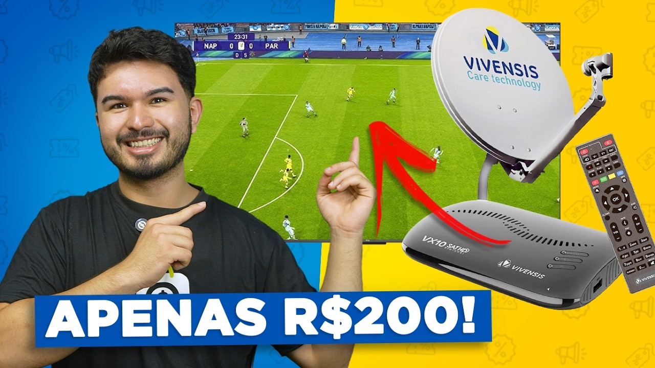 ADEUS TV 3.0! MELHOR Custo-Benef&iacute;cio! Testei o Kit Parab&oacute;lica Digital Vivensis VX10