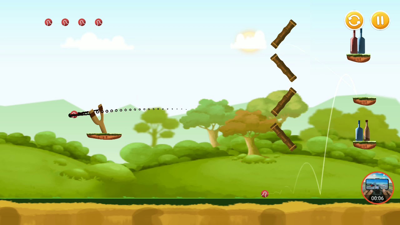 knock down bottles forest world level 48