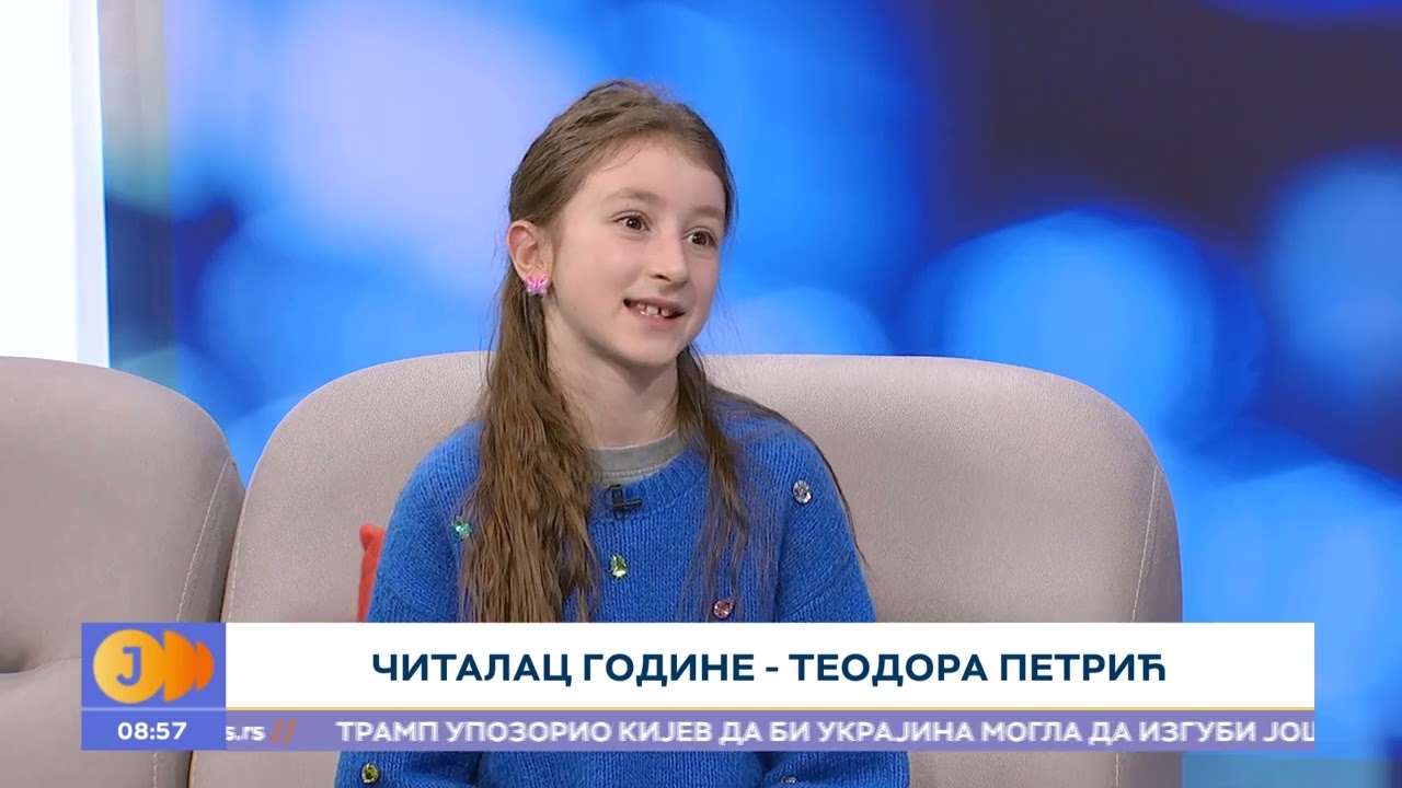 Teodora Petrić je čitalac godine I RTS Jutarnji program