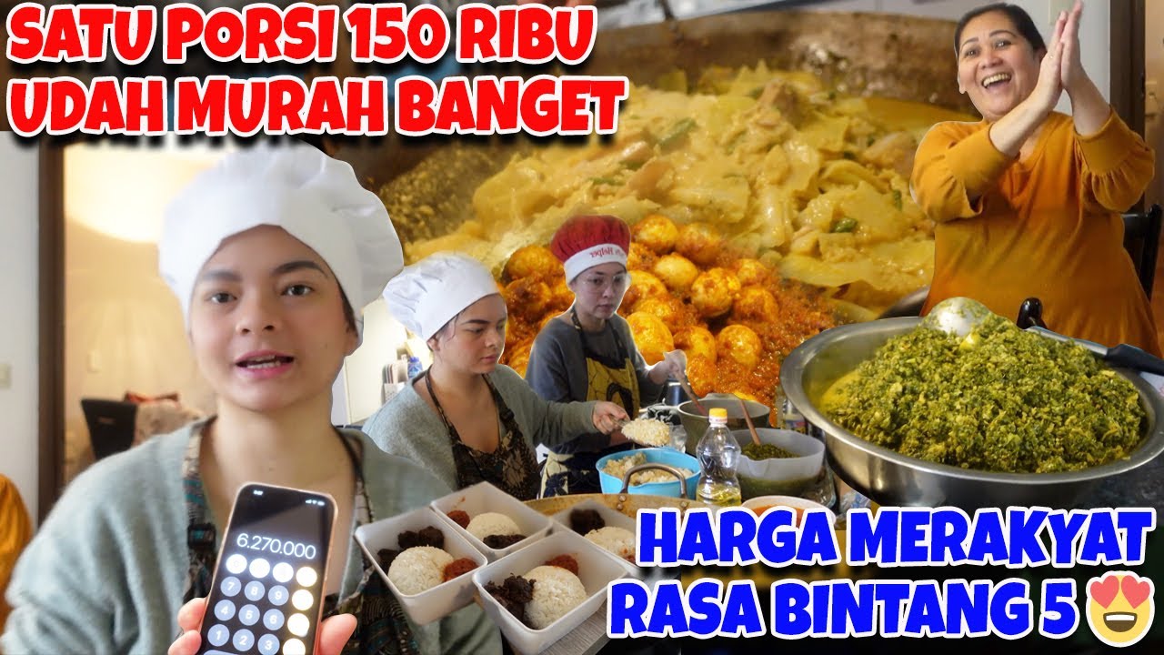 NASI PADANG 40 PORSI!!HARGA MERAKYAT SEKALI MASAK OMZET 6,2 JUTA💸💪🏼😍