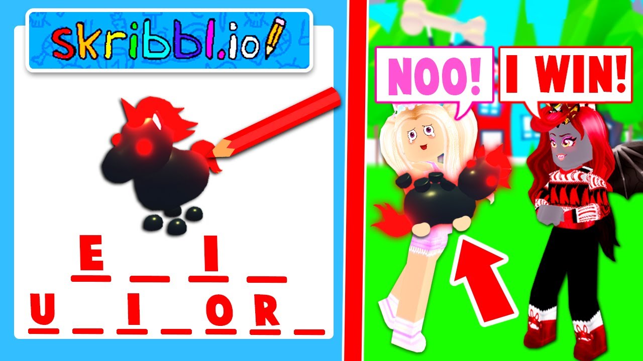 Guess The Pet In Skribbl.io And WIN IT In Adopt Me With My Best Friend!  (Roblox)