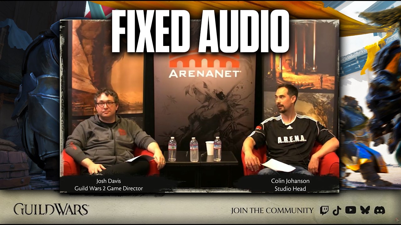 ArenaNet Livestream: The Future of Guild Wars [FIXED & LEVELED AUDIO]