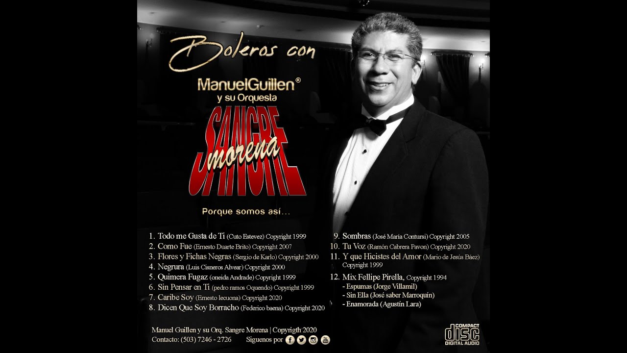 ORQUESTA SANGRE MORENA Boleros con Manuel Guillen 2020