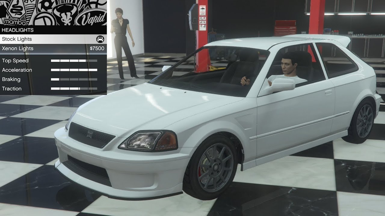 GTA 5 - DLC Vehicle Customization - Dinka Blista Kanjo (Civic Type R) and Review