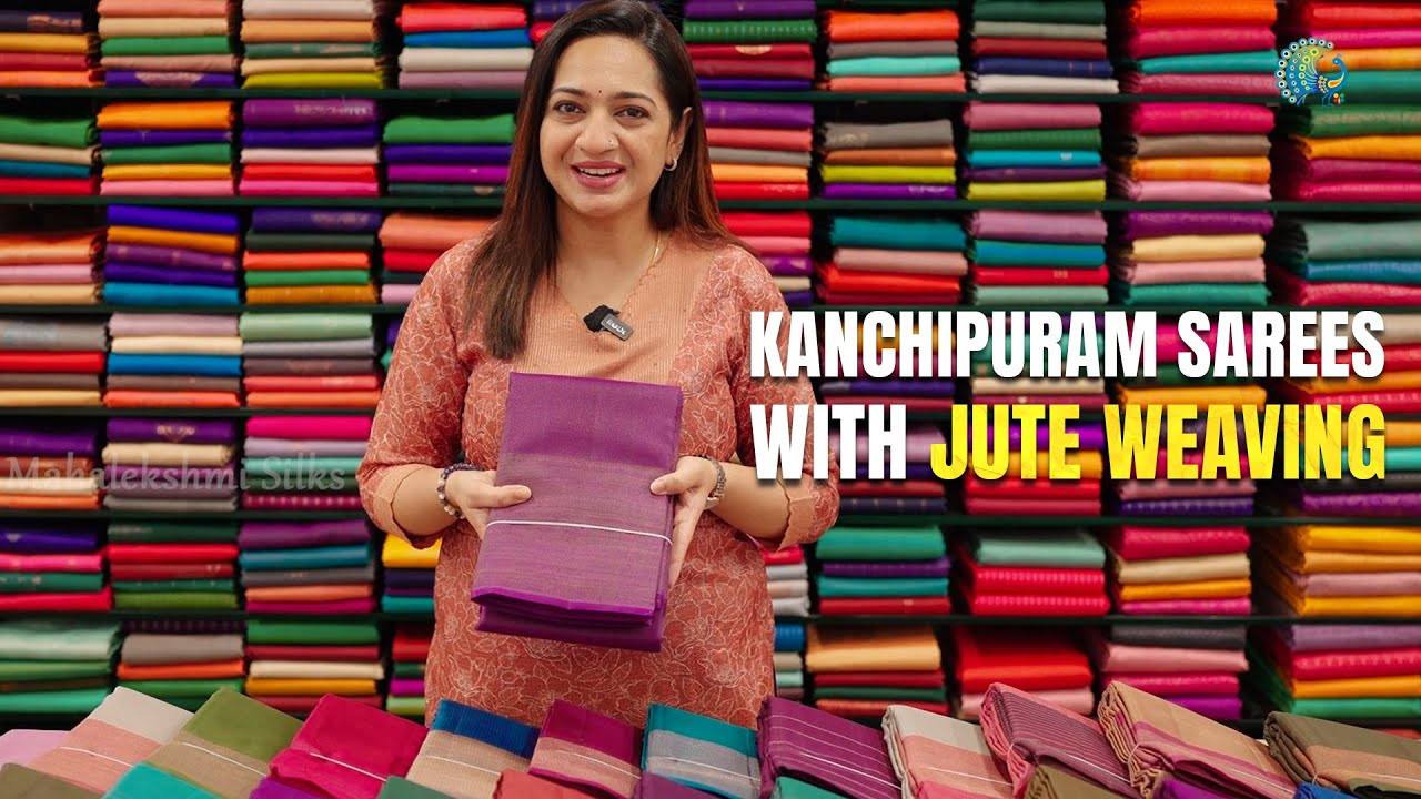 Graceful Jute Weave Kanchipuram Sarees