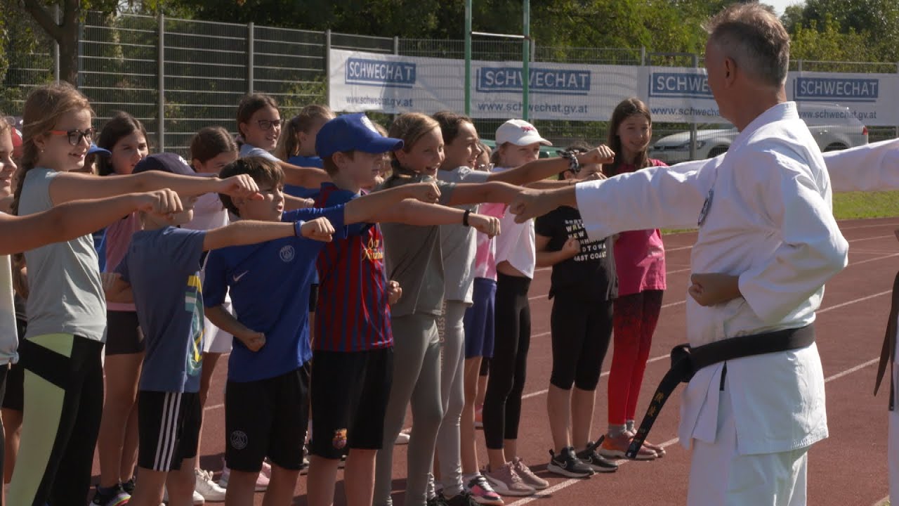 Kinder zum Sport in Schwechat