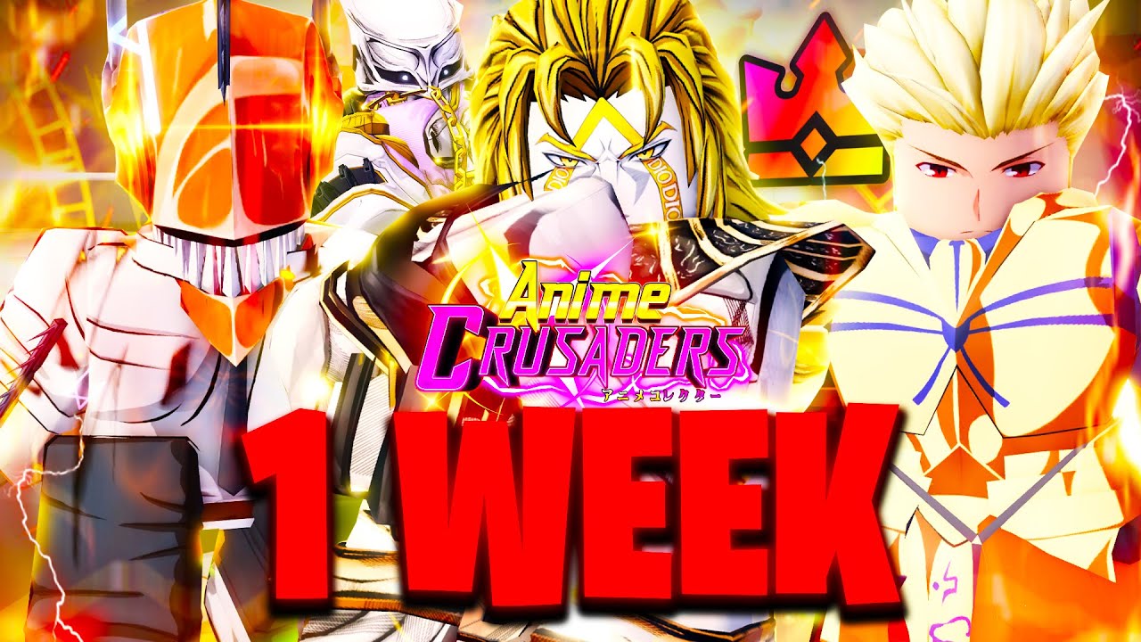 I Spent 1 Week Catching Up & Becoming OVERPOWERED In Anime Crusaders! (Roblox)