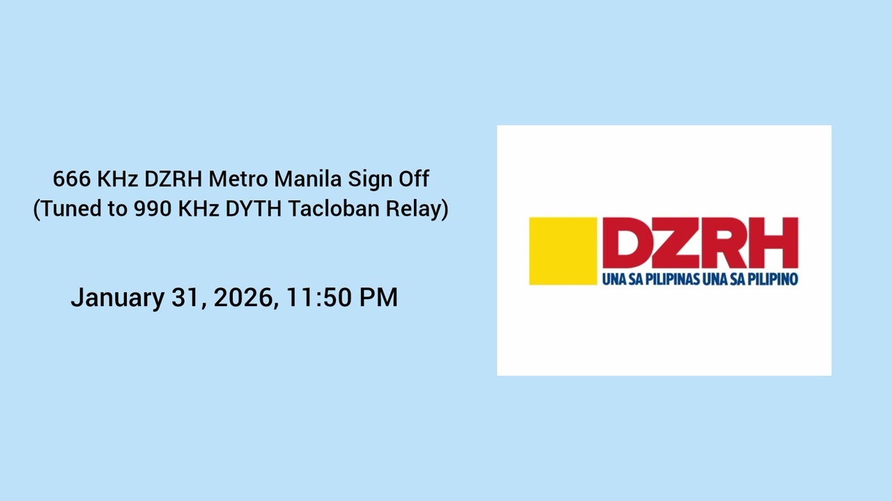 666 KHz DZRH Metro Manila Sign Off (January 31, 2026)