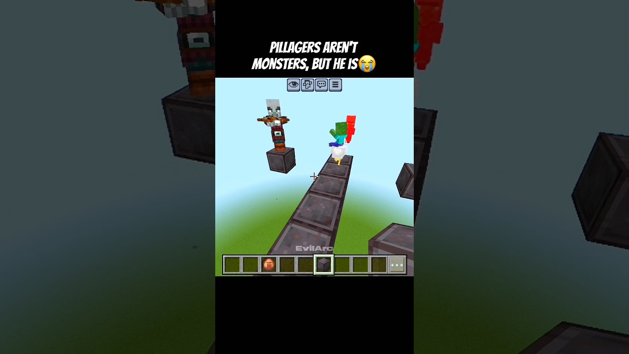 Minecraft Pillager Moment💀 (MONTAGEM HIKARI) #minecraft #shorts