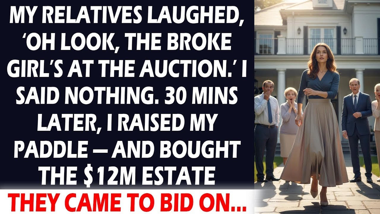 My Relatives Laughed at Me at the Auction, Then I Bought the mansion They Came to Win