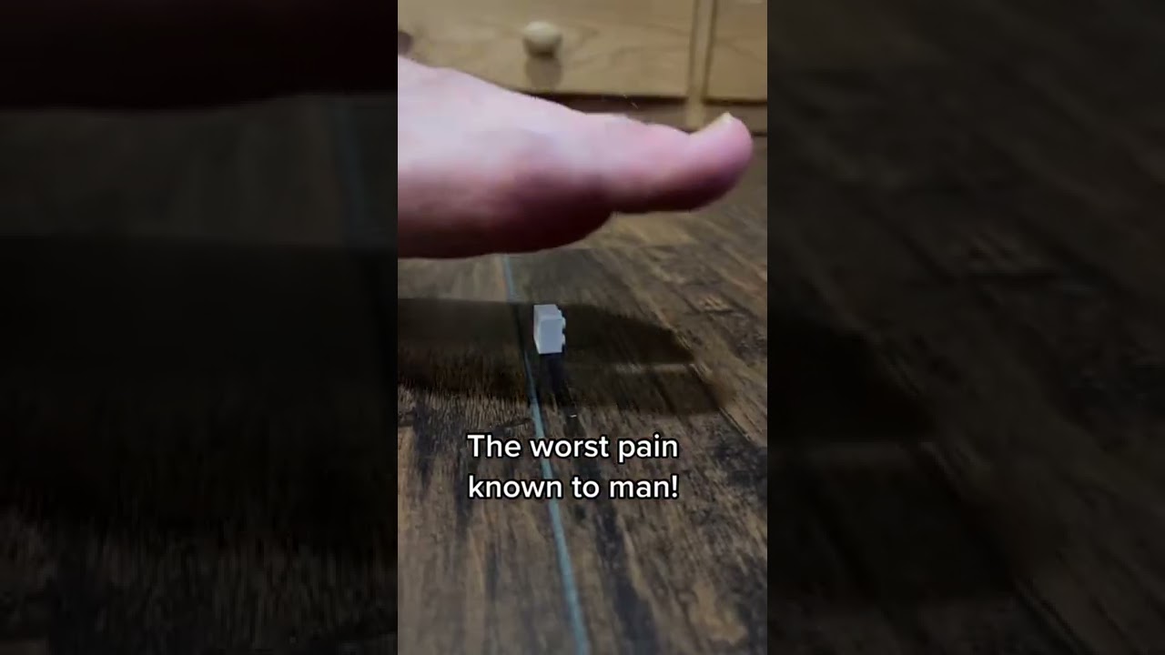 The worst pain ever! It&rsquo;s like the kids sharpen them.😭😭 #lego #parent #funnyshorts #relatable