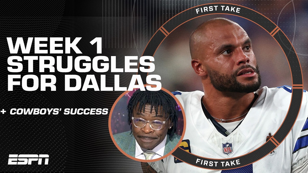 &lsquo;WHAT THE HELL WAS THAT?!&rsquo; 🤯 Michael Irvin and Stephen A. on Cowboys' Week 1 loss | First Take