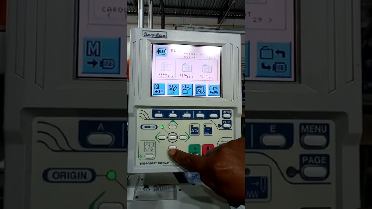 Como gravar Bordado na máquina Barudan (BEVT-Z901CA) Gravando Desenho na máquina @dryartmaria