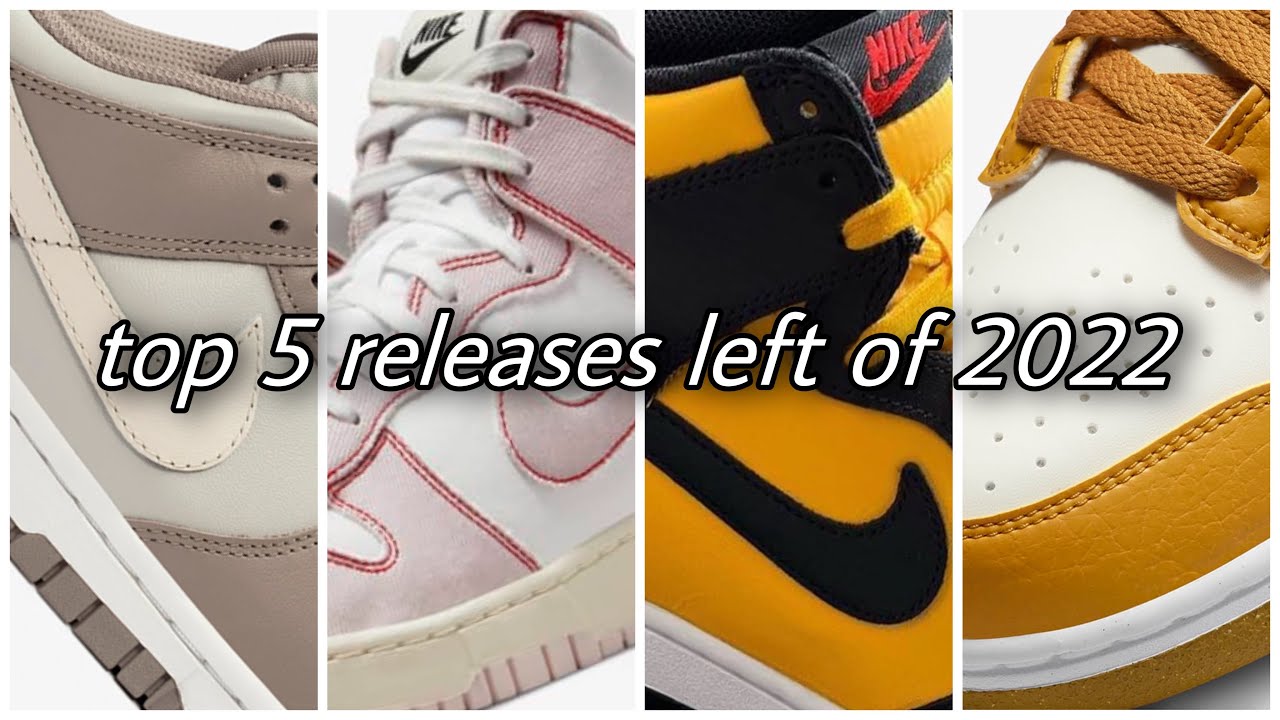 Top 5 NIKE DUNK Releases Remaining of the Year