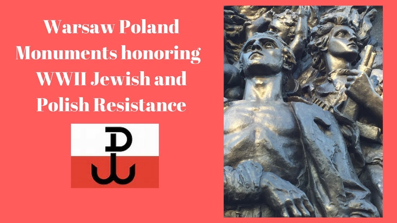 Warsaw, Poland Uprising Monuments dedicated to Jewish and Polish resistance fighters