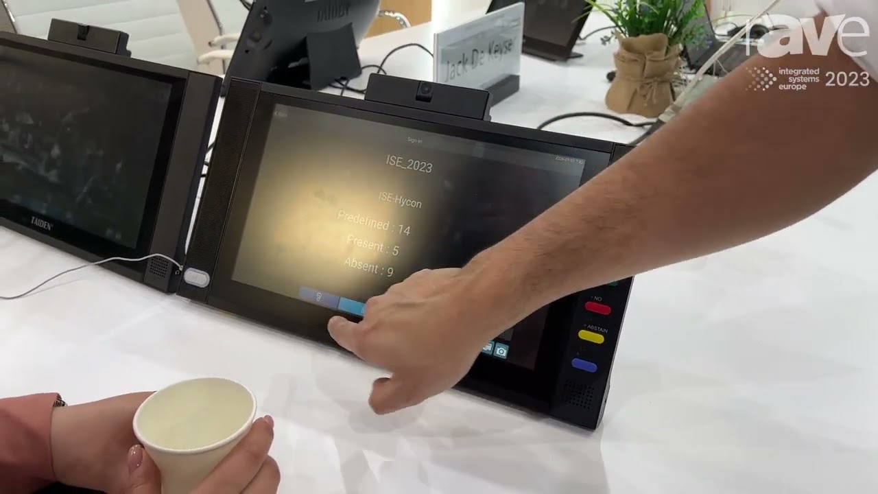 ISE 2023: Taiden Demos HyCon Hybrid Conference Solution for Remote Participation