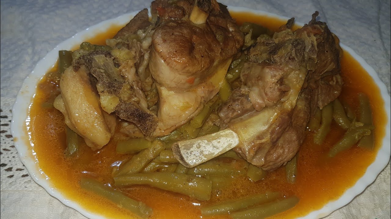 مرقة لوبيا خضراء