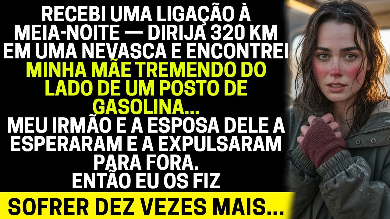 200 milhas em uma tempestade de neve só para ver minha mãe tremendo sozinha em um posto de gasolina