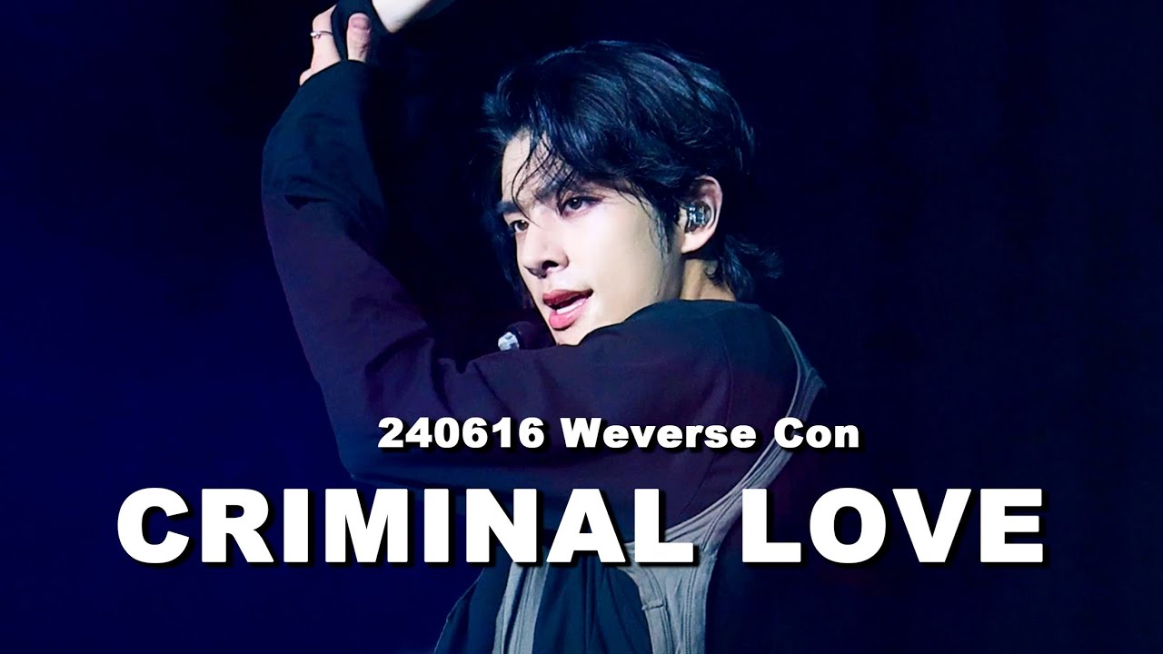 240616 Weverse Con CRIMINAL LOVE  엔하이픈 제이크 직캠 ENHYPEN JAKE FANCAM 4K FOCUS