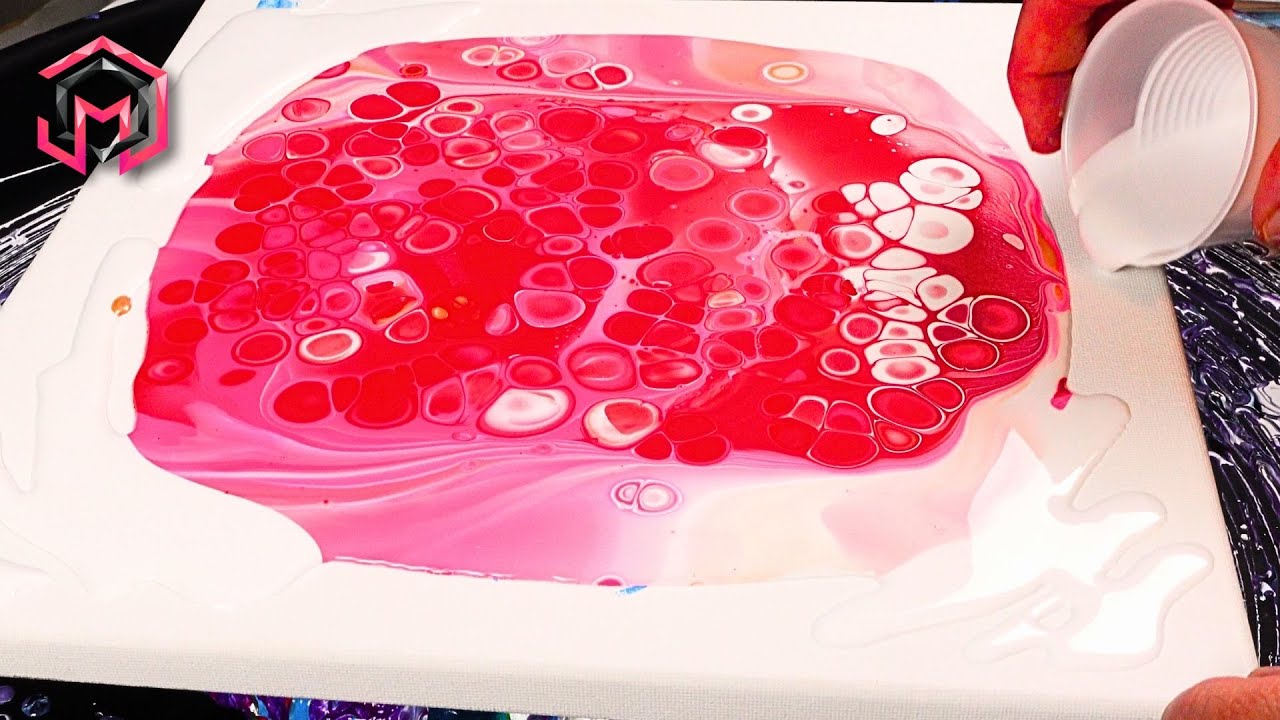 🔥 RED HOT ☀️ Summer Vibes - Acrylic Pouring and Fluid Art for Therapy