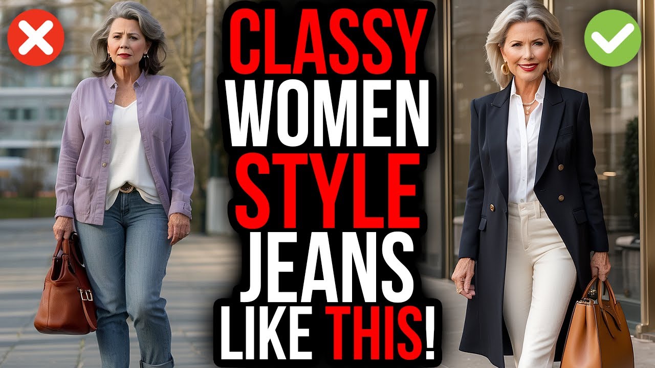 8 ELEGANT Ways to Make Your JEANS Look EXPENSIVE | Fashion Over 50