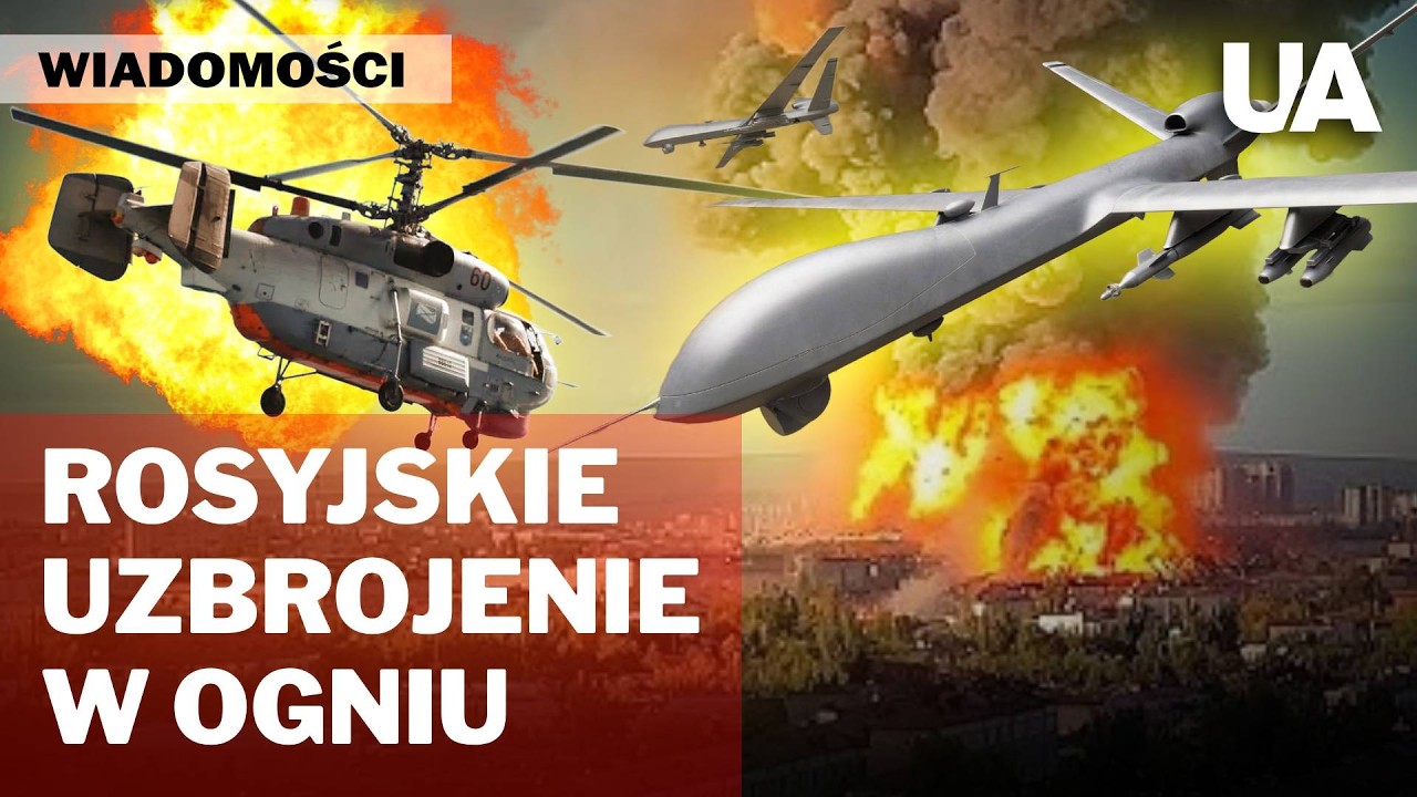 SZOK! Ukraińskie drony NISZCZĄ rosyjski ŚMIGŁOWIEC i SKŁAD RAKIET!