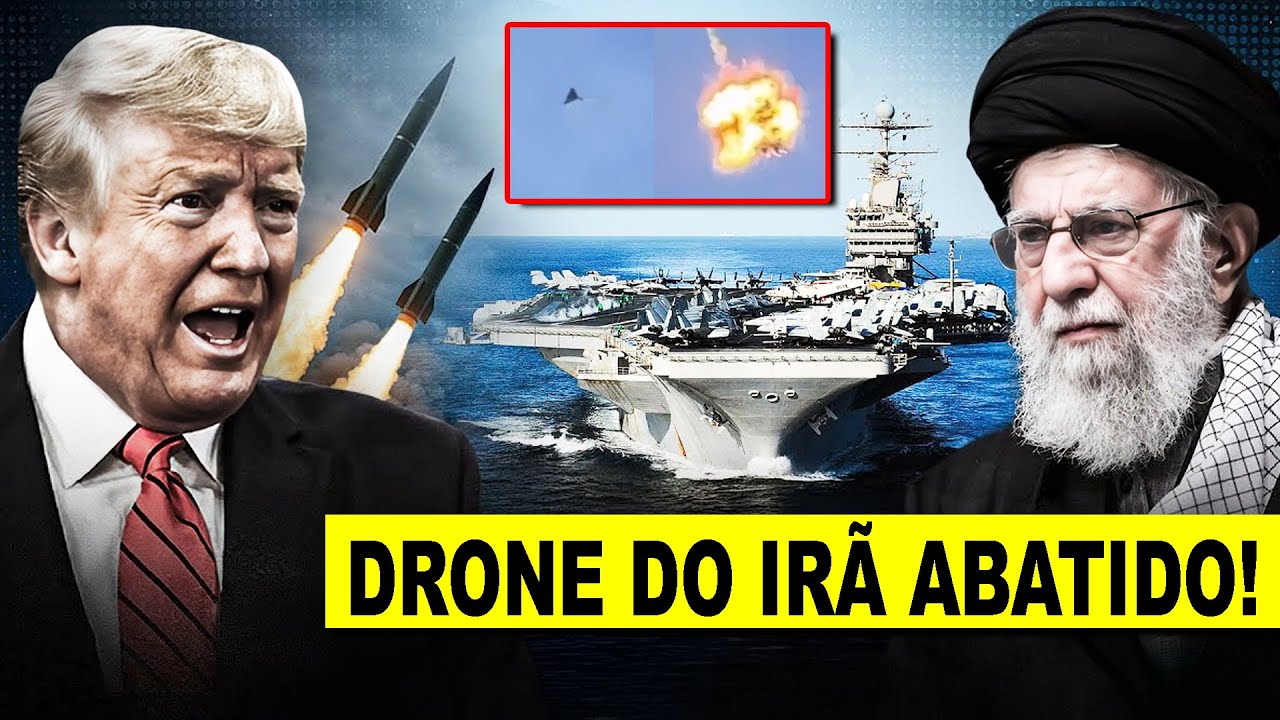 URGENTE!! EUA abatem drone iraniano com caça F-35 - Irã emite ALERTA