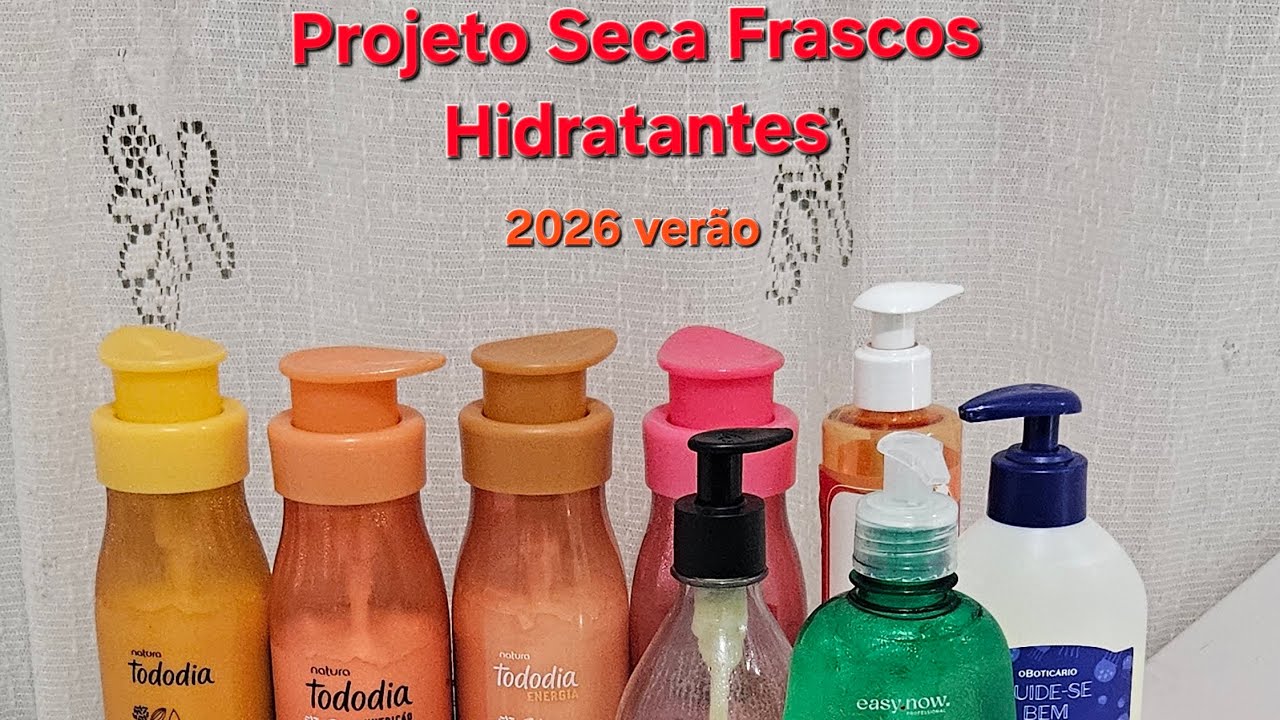Projeto Seca Frascos Hidratantes para 2026 verão 🔥🌞🏖 #projectpan #pan #projetosecafrascos