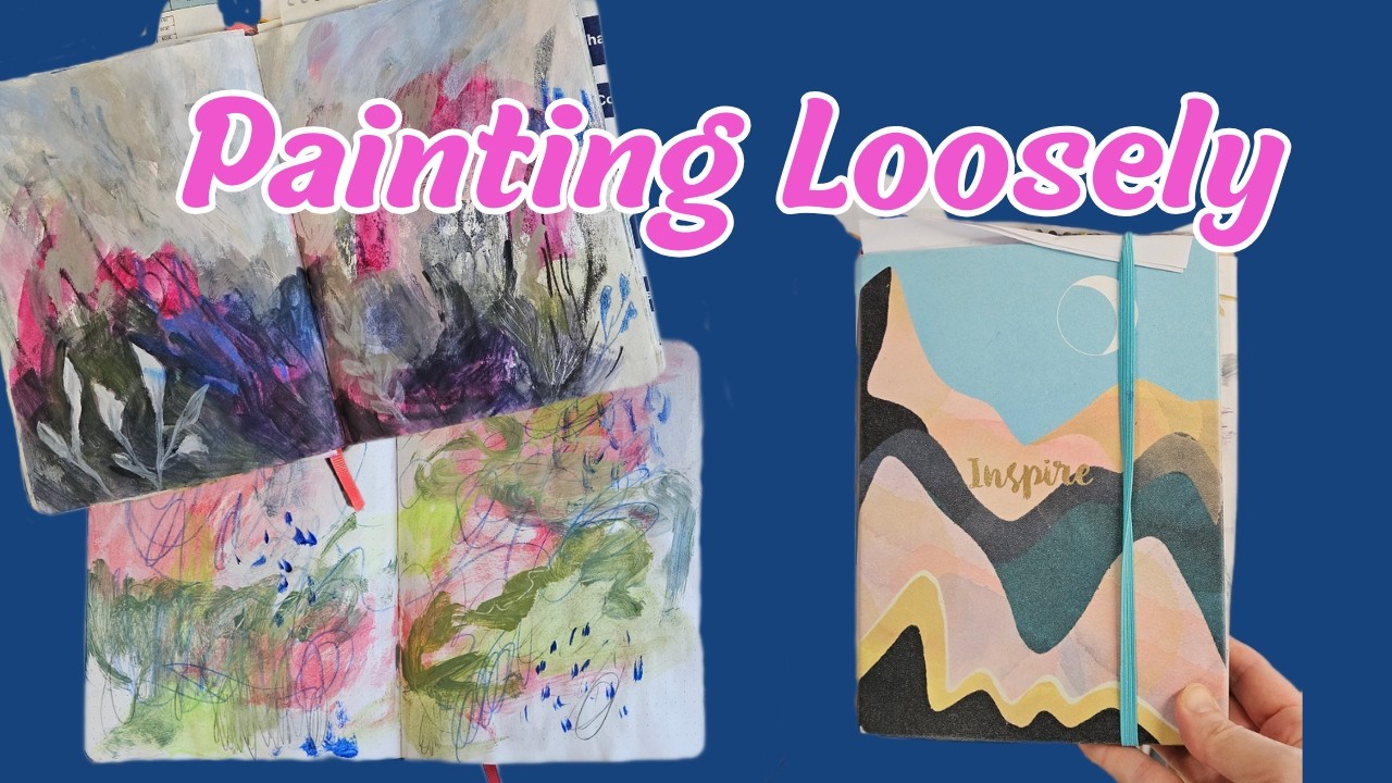 Using an Inexpensive Writing Journal as a Sketchbook to Loosen Up My Painting, Relax and Experiment