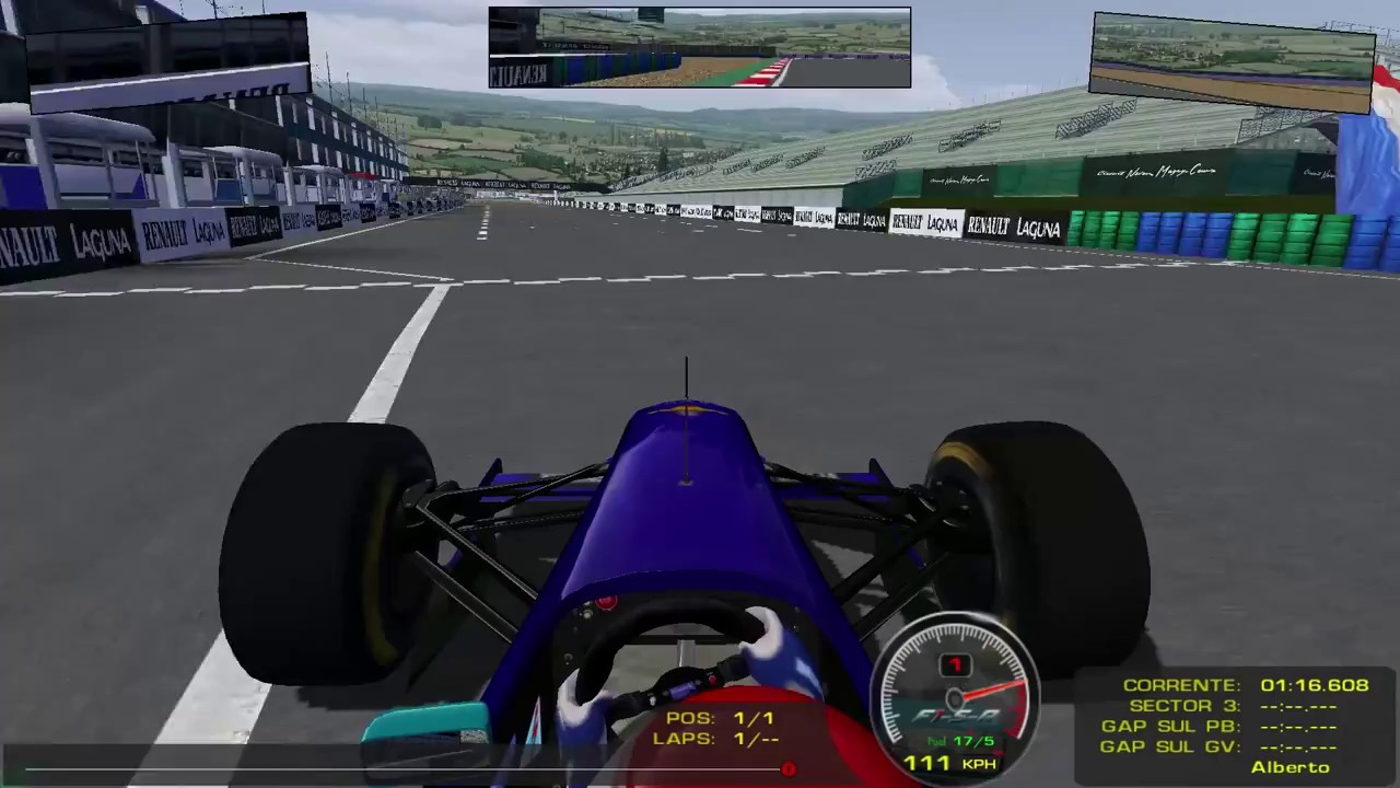 rfactor | F1 1994 F1-SR | Simtek S941 | Magny Cours - Onboard Lap