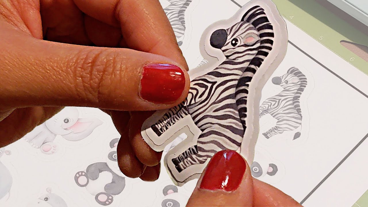 Easy peel die cut stickers with Cricut | Print then cut Easy Peel Stickers Full Walk Thu