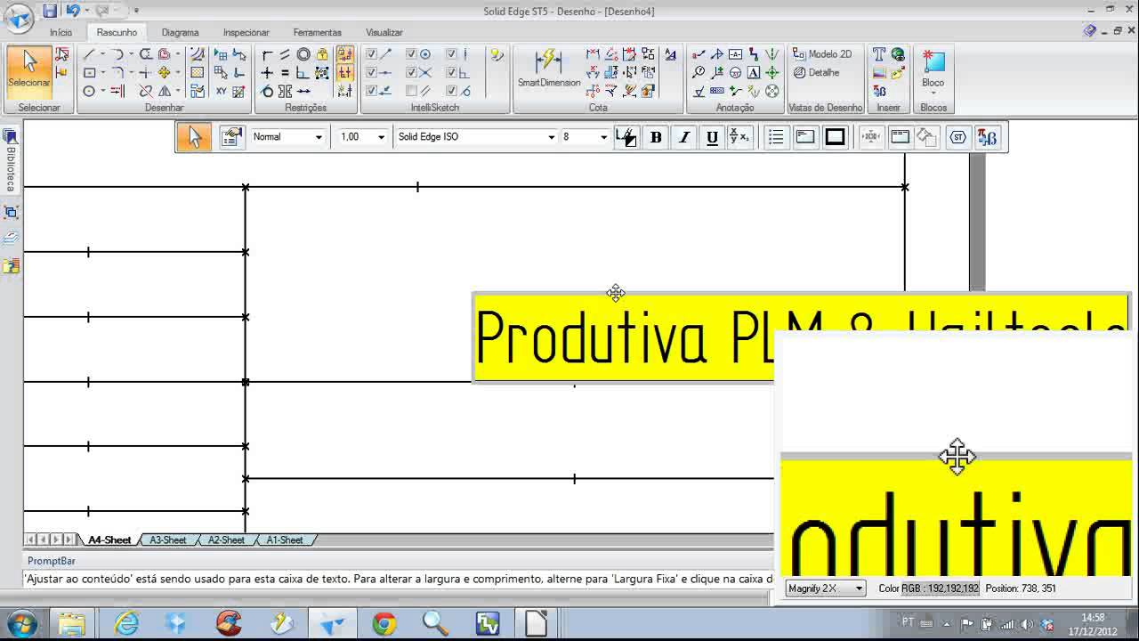 Solid Edge - Configurar folha padrão no Solid Edge