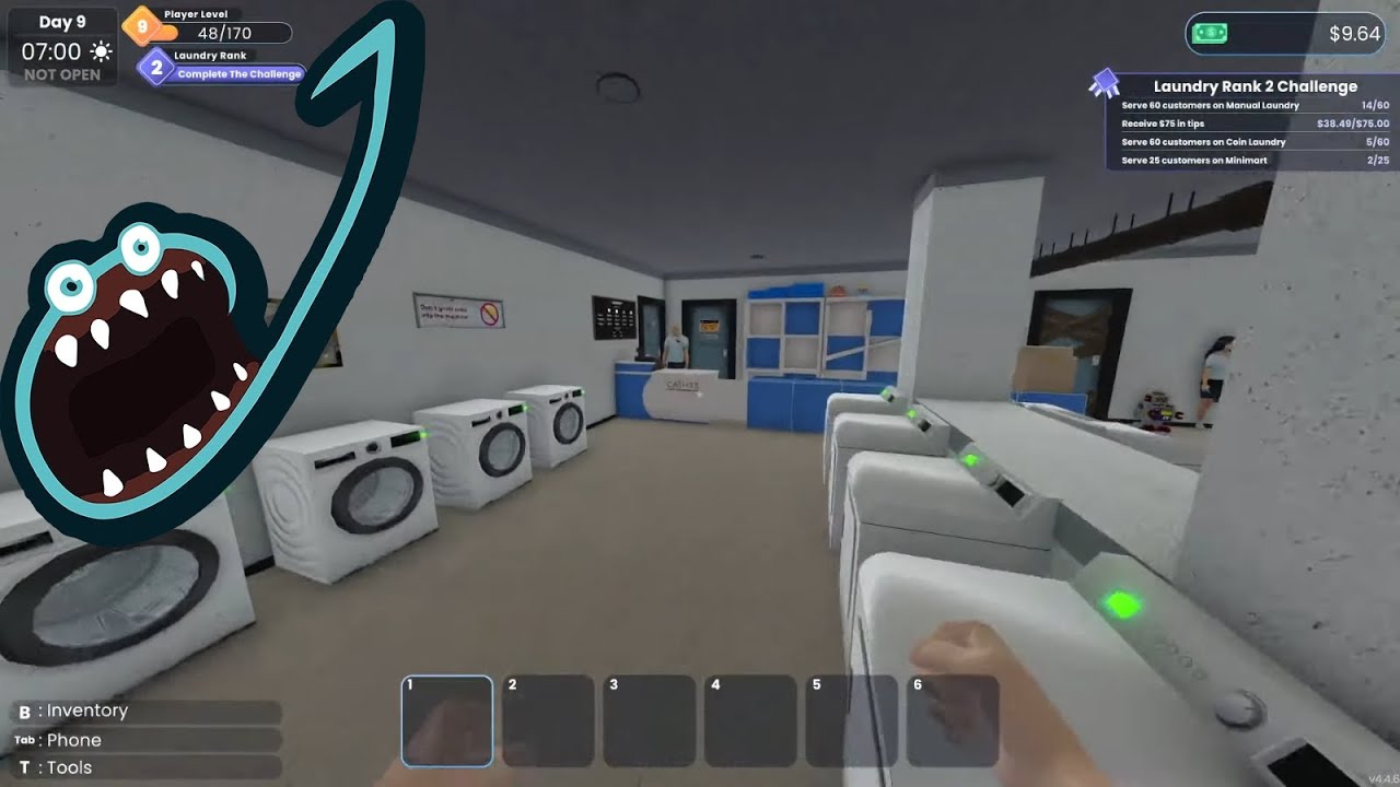 Jerma Streams - Laundry Store Simulator