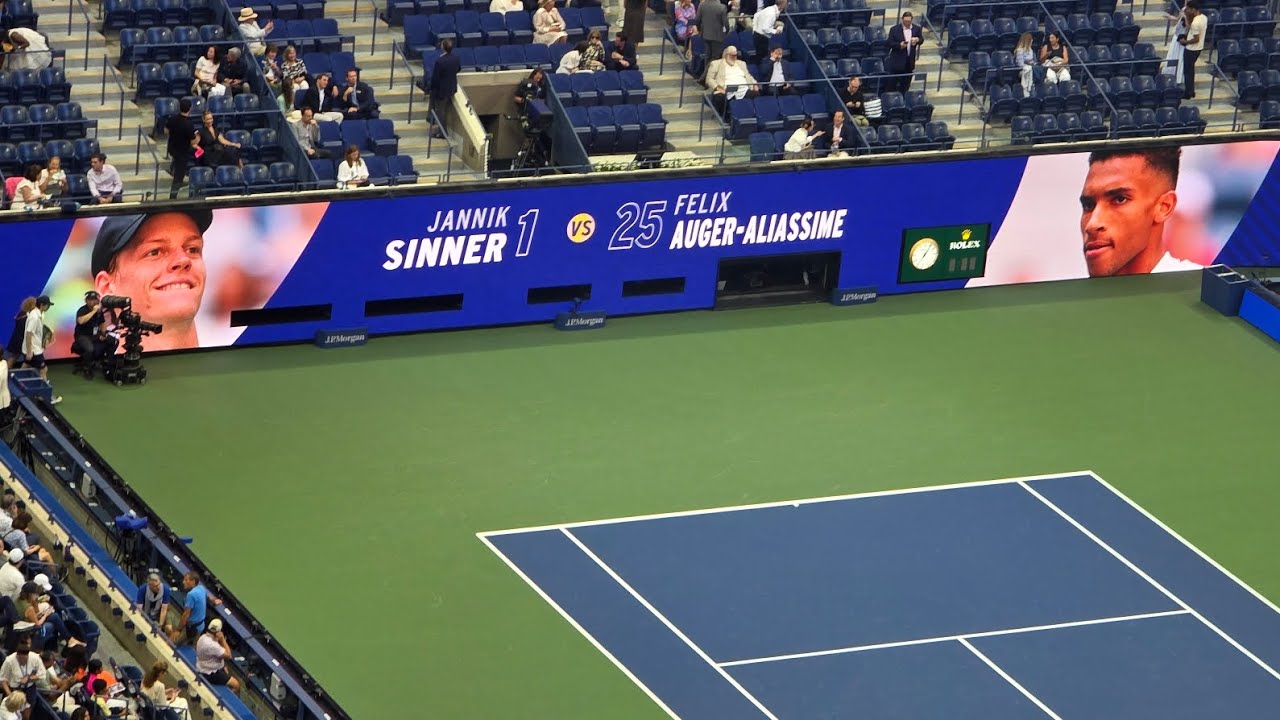 US Open Men's Semi-Final- Jannik Sinner vs Felix Auger-Aliassime 